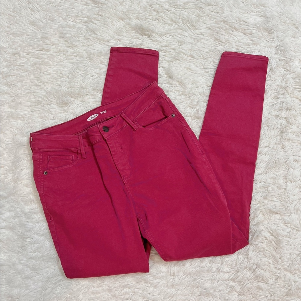 Old Navy Rockstar Super Skinny Jeans Pink - Picture 1 of 4